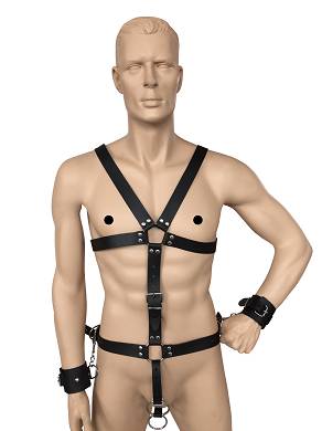 mnnerharness-mit-handfessel