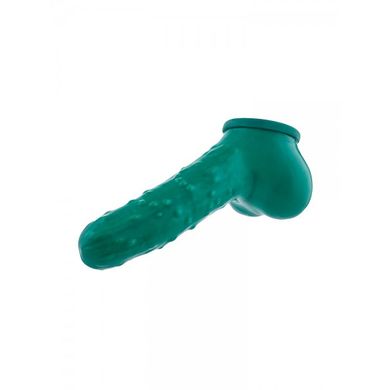 Toylie Gurke: Latex-Penis-Hodenhlle (15cm), grn