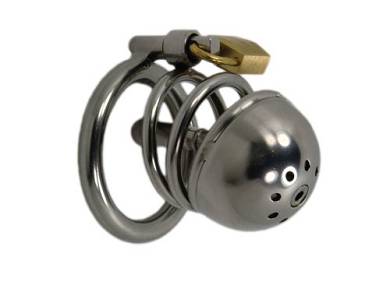 Ring CB Steel mit Penisplug. kleiner Keuschheitsgürtel für Männer. Penisk&a