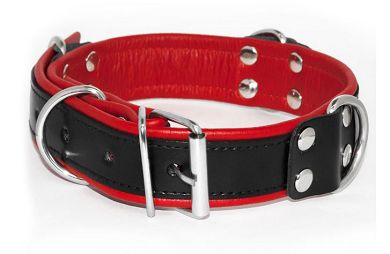 leder_halsfessel_bondage_schwarzrot