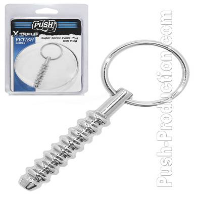 push-xtreme-fetish-super-screw-penis-plug-with-ring