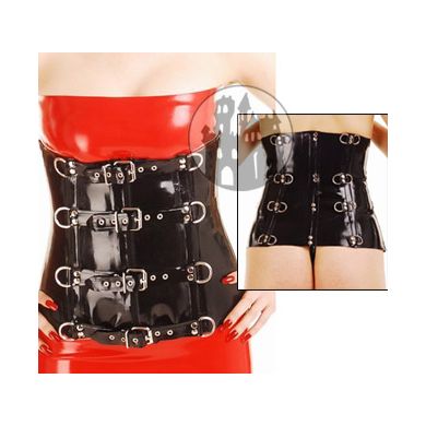 Latex Corsage - Schnallen & D-Ringe