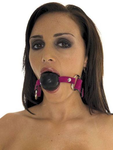 velourleder-knebel_mit_silikonball_pink