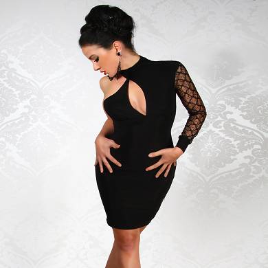 Minikleid mit Spitze