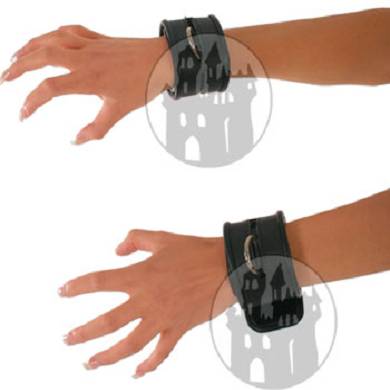 Leder Handfesseln mit D-Ring