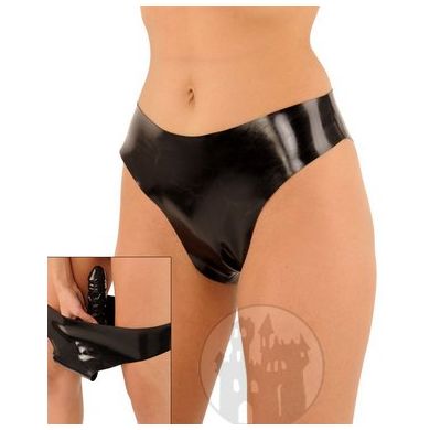 latex-slip-mit-groem-vaginaldildo