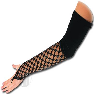 Armstulpen aus Spitze mit Samt