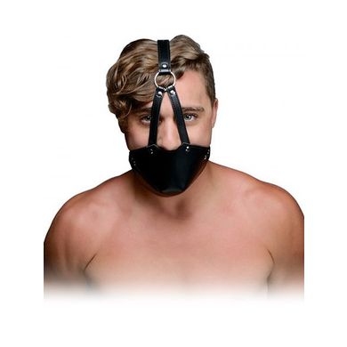 Strict: Mouth Harness with Ball Gag: Maulkorb mit Knebel, schwarz