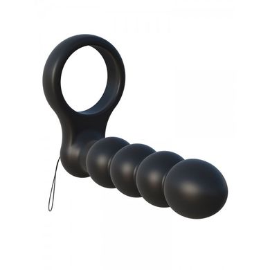 C-Ringz Double Penetrator: Vibro-Penisring mit Analdildo und Fernbedienung, schwarz