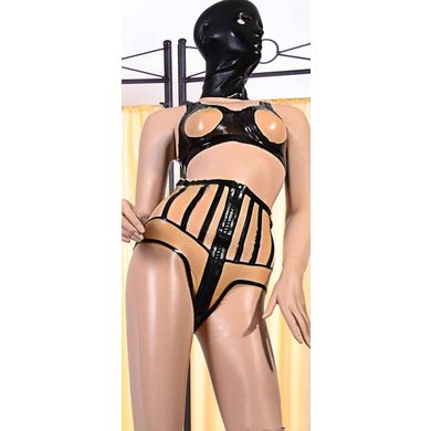 Latex Mieder im Korsettlook