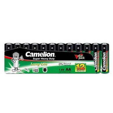 Camelion 10101206 Super heavy duty Batterien R6/ Mignon/ 12er Pack Schrumpfverpackung