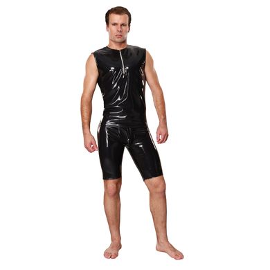 Latex Shirt mit Reiverschluss- Hybridmaterial