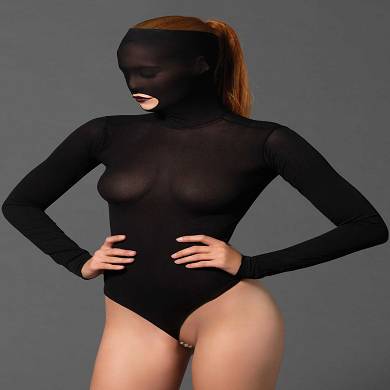 Masken-Body mit G-String-Kette