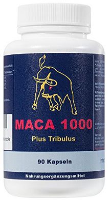 Maca 1000 plus Tribulus 1 Dose (90 Kapseln) natürliches Anabolika