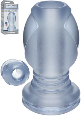 11,5 x 6,5 cm Plug Titanmen The Hollow clear - Tunnelplug