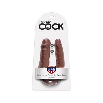 pipedream_king_cock_-_doppel_dildo_-_medium_-_brau