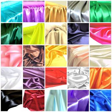 Glanz SATIN Modestoff / Deko-Stoff / Kost&uuml;mstoff als Meterware am St&uuml;ck (Wei&szl