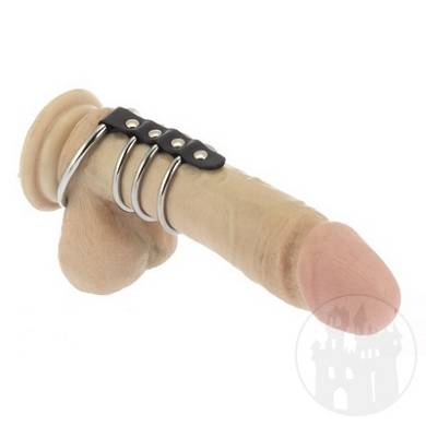 Cockring mit 4 Chromringen