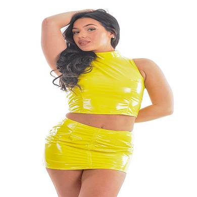 wetlook-crop-top-mit-hohem-kragen
