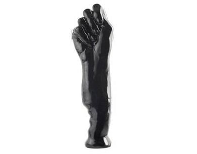 Basix Rubber Works by Pipedream - Fist of Fury - Dildo in der Form einer Hand  - schwarz /