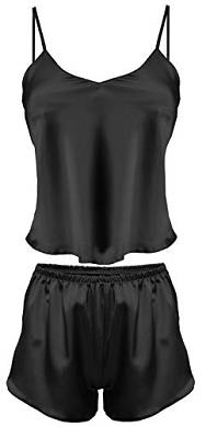 Dkaren-Nachtw&auml;sche Damen W&auml;sche-Set aus Satin KAREN (XS &ndash; 2XL)
