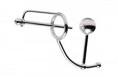 Buttlplug mit Cockring und Harnrhrenplug
