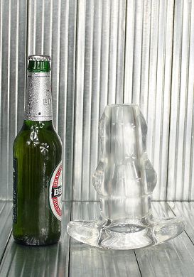 17 x 7,5 cm Double Tunnel Plug XL - Clear