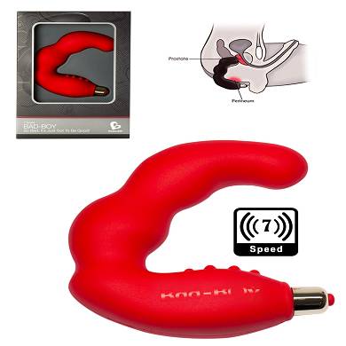 7 Speed Bad Boy Prostata Massager - rot
