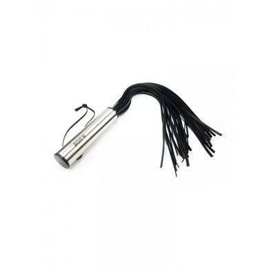 bon-4-leather-flogger-whip-peitsche-schwarzsilber
