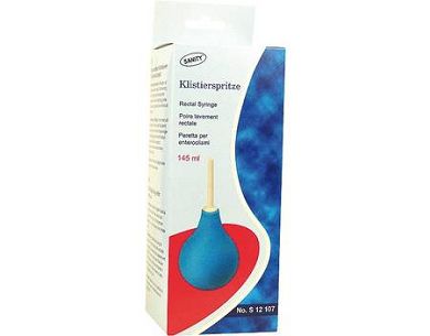 Sanity Klistierspritze 145 ml Klistier Anal Intim Dusche ca, 16,5 cm lang