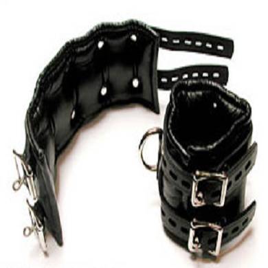 premium-leder-fufesseln