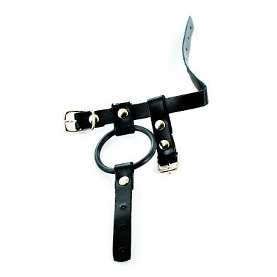 Leder-Penis-Hoden-Gurt, 3,5 cm, D: 35-60 mm
