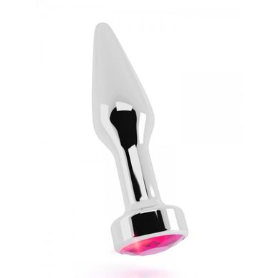 Rich R9: Analplug mit Kristall, silber (28mm)