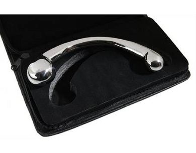 Groer 1kg schwerer Anal Edelstahl Butt Plug gekrmmt | check.toys