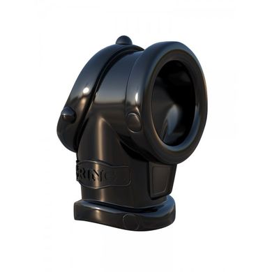 C-Ringz Cock Pipe: Penisring mit Hodenstretcher, schwarz