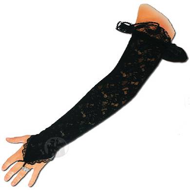 Armstulpen aus Spitze, mit Rüschen