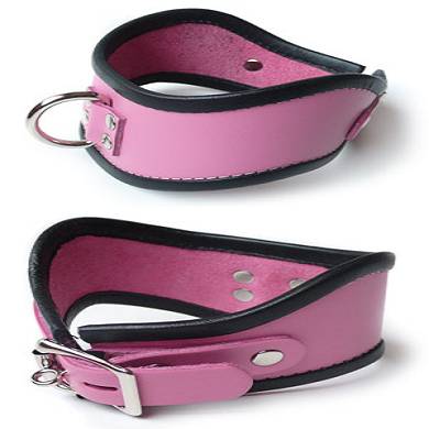 gebogenes-leder-halsband-in-pink-kurz