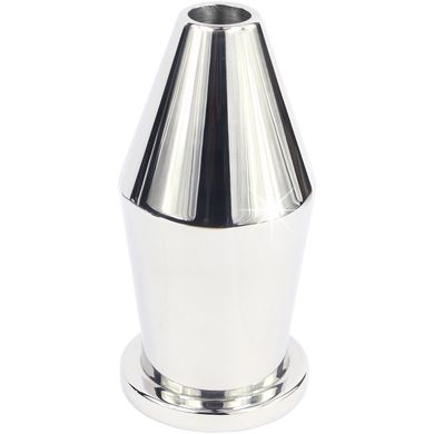 10 x 5 cm Thru Hole Buttplug large silver