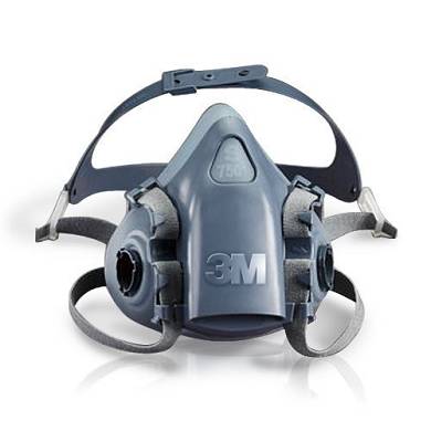 3M Atemschutzmaske Halbmaske 7501 Gas Maske Silikon