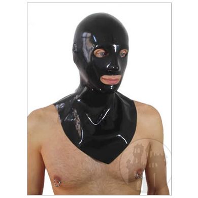 Latexmaske mit Kragen