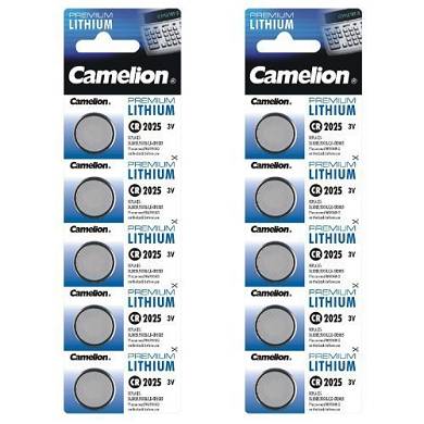 Camelion 10-er Pack Lithium Knopfzelle 3 V DL2025/5003LC CR2025
