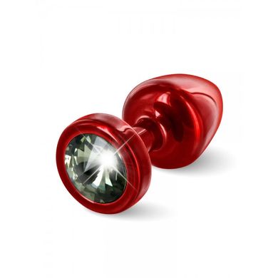 Diogol Buttplug Anni Round: Analplug (25mm), rot/schwarz