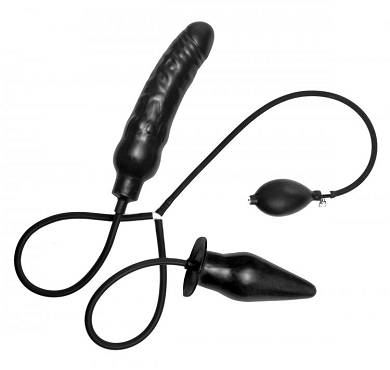 Dildo und Analplug aufblasbar