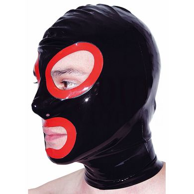 Latexmaske mit offenem Mund und Augen
