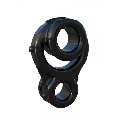 C-Ringz Ironman Triple: Penisring mit Hodenstretcher schwarz